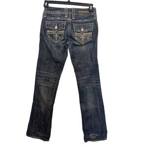 Rock Revival Dark Blue Distressed Women's Jeans
